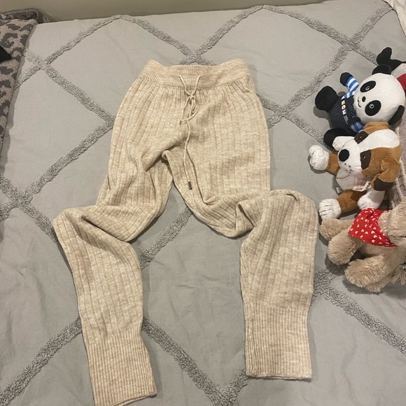 NWT free people around the clock joggers in oatmeal - Picture 4 of 4